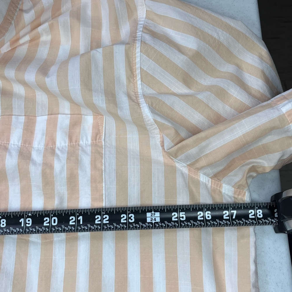 Free Assembly Men’s Striped Short Sleeve Casual Button Down Shirt. Size 3XL - Picture 7 of 8